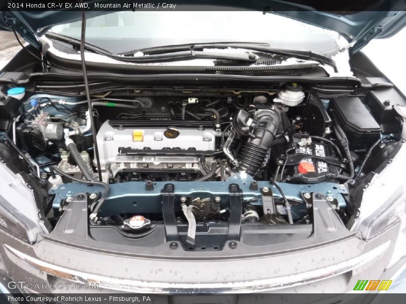 Mountain Air Metallic / Gray 2014 Honda CR-V EX AWD