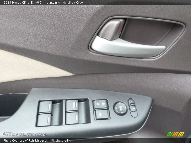 Mountain Air Metallic / Gray 2014 Honda CR-V EX AWD