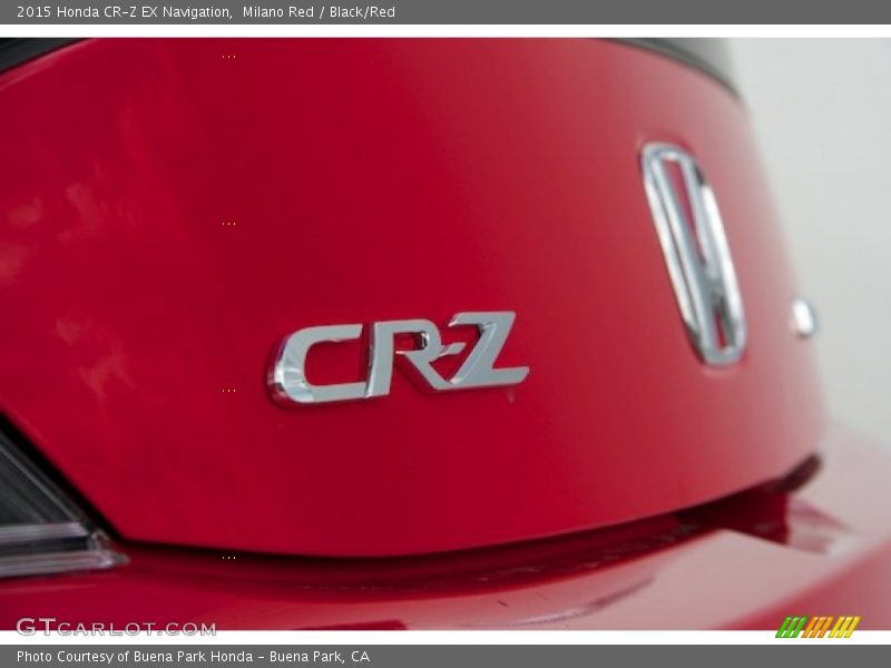 Milano Red / Black/Red 2015 Honda CR-Z EX Navigation