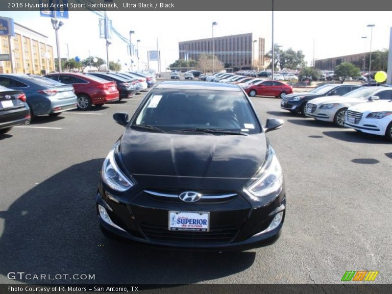 Ultra Black / Black 2016 Hyundai Accent Sport Hatchback