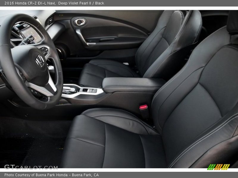 Front Seat of 2016 CR-Z EX-L Navi