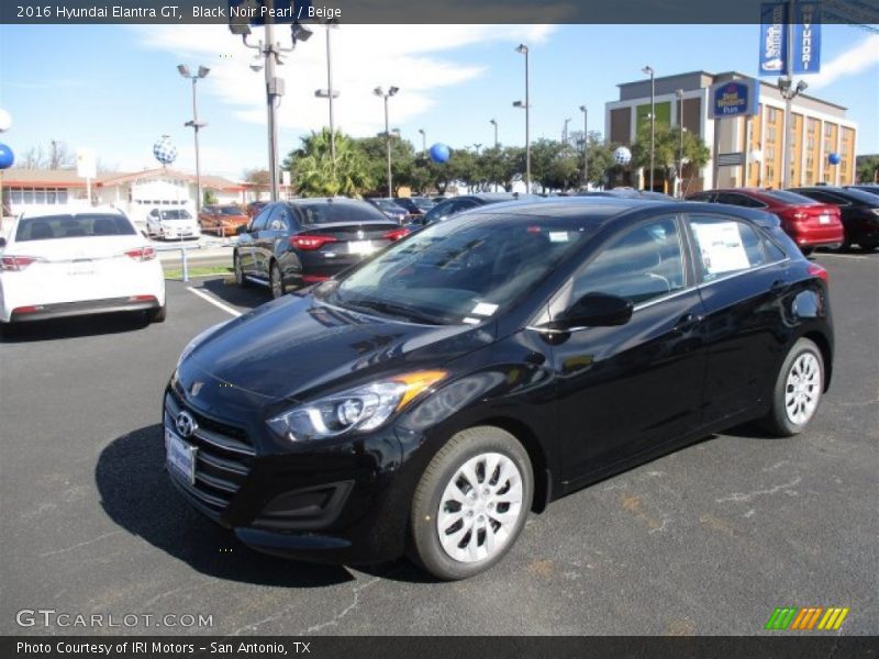 Black Noir Pearl / Beige 2016 Hyundai Elantra GT