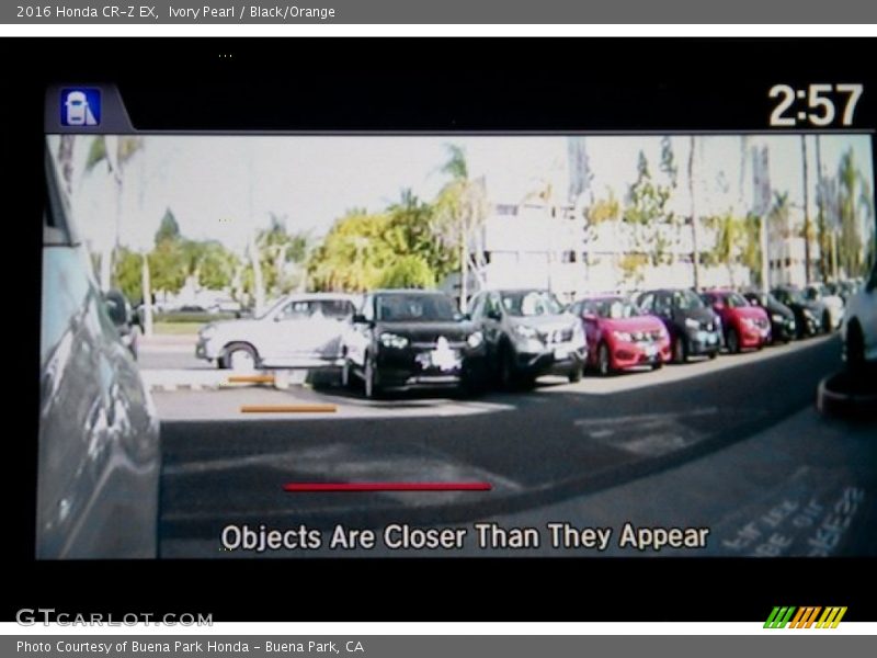 Ivory Pearl / Black/Orange 2016 Honda CR-Z EX