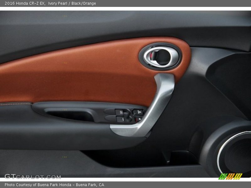 Ivory Pearl / Black/Orange 2016 Honda CR-Z EX