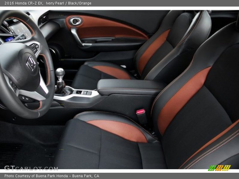 Front Seat of 2016 CR-Z EX