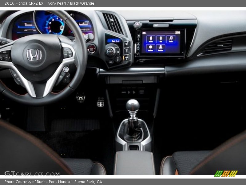 Ivory Pearl / Black/Orange 2016 Honda CR-Z EX