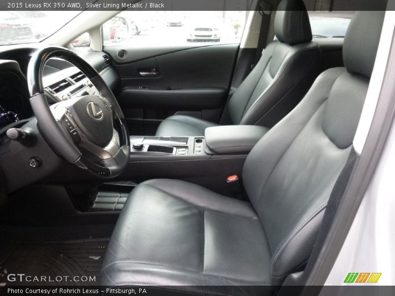 Silver Lining Metallic / Black 2015 Lexus RX 350 AWD