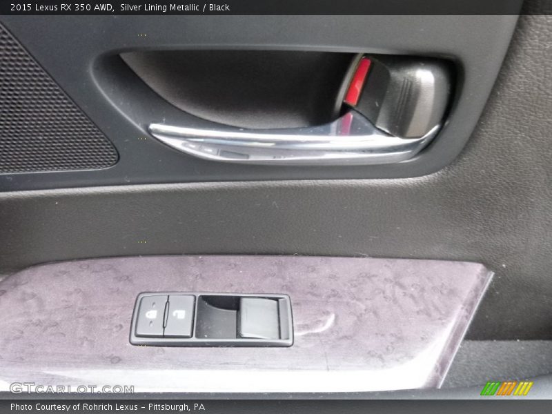 Silver Lining Metallic / Black 2015 Lexus RX 350 AWD