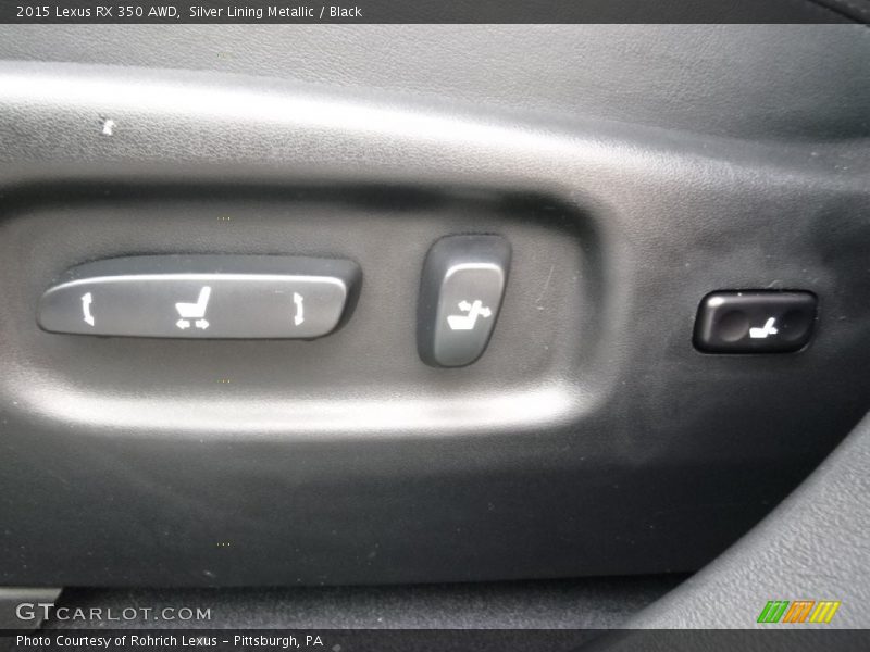 Silver Lining Metallic / Black 2015 Lexus RX 350 AWD