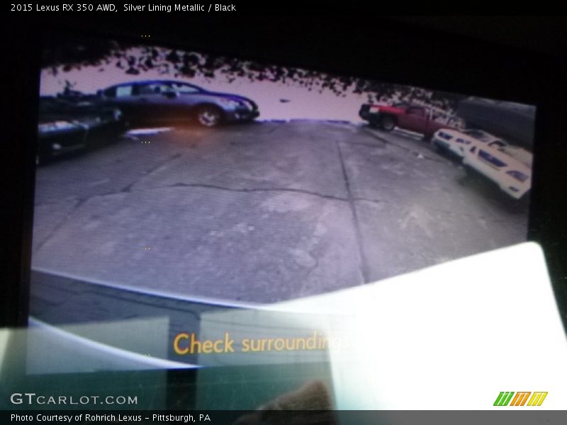 Silver Lining Metallic / Black 2015 Lexus RX 350 AWD
