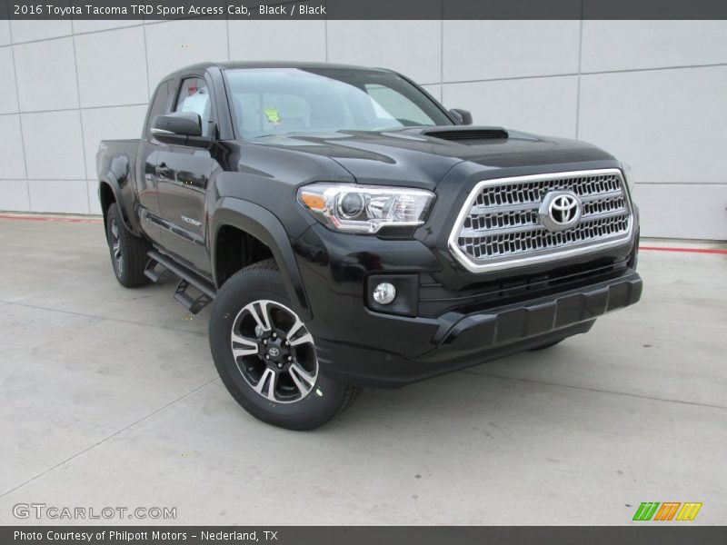 Black / Black 2016 Toyota Tacoma TRD Sport Access Cab