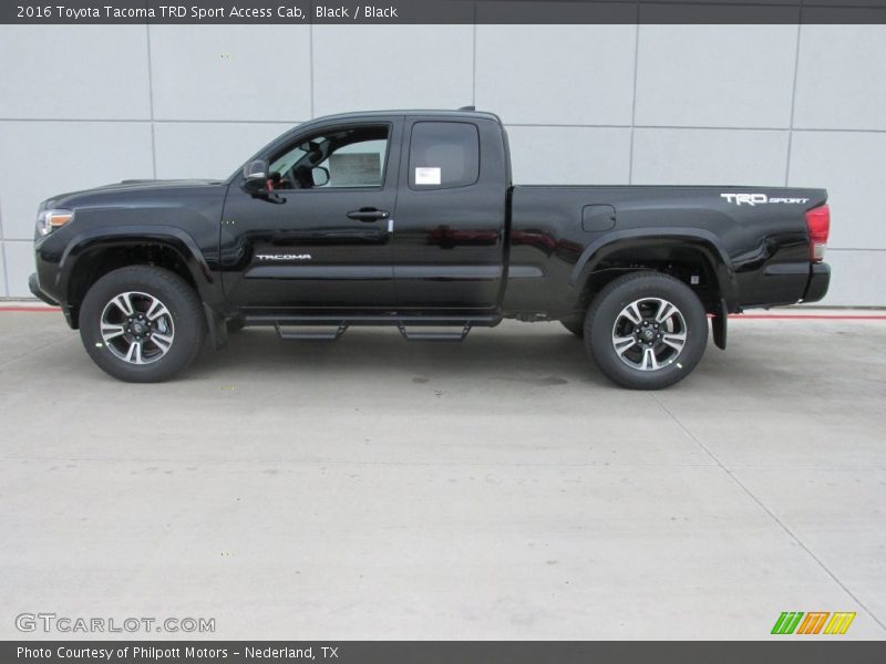 Black / Black 2016 Toyota Tacoma TRD Sport Access Cab
