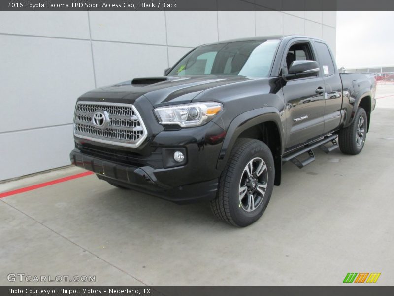 Black / Black 2016 Toyota Tacoma TRD Sport Access Cab