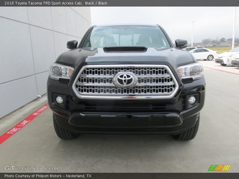 Black / Black 2016 Toyota Tacoma TRD Sport Access Cab