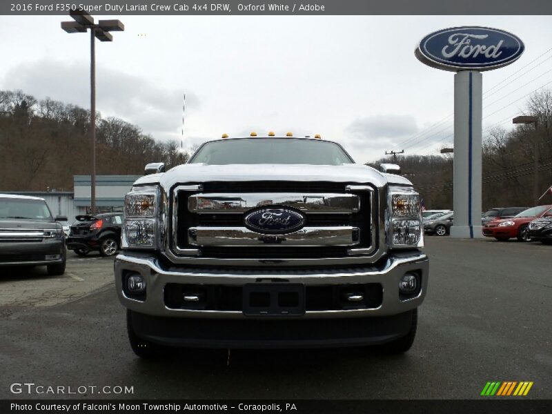 Oxford White / Adobe 2016 Ford F350 Super Duty Lariat Crew Cab 4x4 DRW