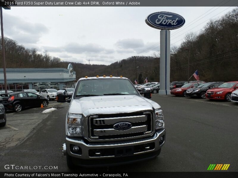 Oxford White / Adobe 2016 Ford F350 Super Duty Lariat Crew Cab 4x4 DRW
