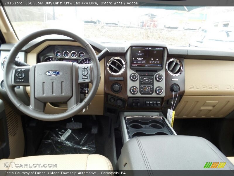 Oxford White / Adobe 2016 Ford F350 Super Duty Lariat Crew Cab 4x4 DRW