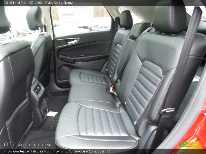 Rear Seat of 2016 Edge SEL AWD