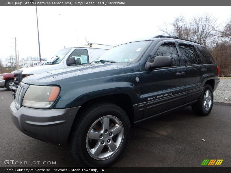 Onyx Green Pearl / Sandstone 2004 Jeep Grand Cherokee Laredo 4x4