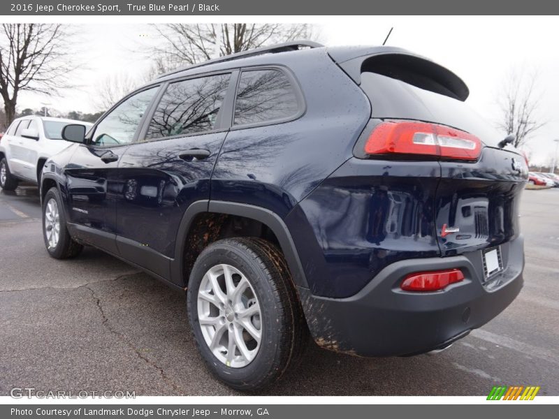 True Blue Pearl / Black 2016 Jeep Cherokee Sport