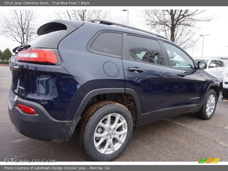 True Blue Pearl / Black 2016 Jeep Cherokee Sport