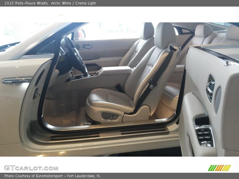 Front Seat of 2015 Wraith 
