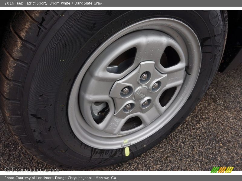 Bright White / Dark Slate Gray 2016 Jeep Patriot Sport