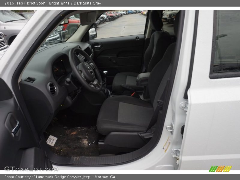 Bright White / Dark Slate Gray 2016 Jeep Patriot Sport