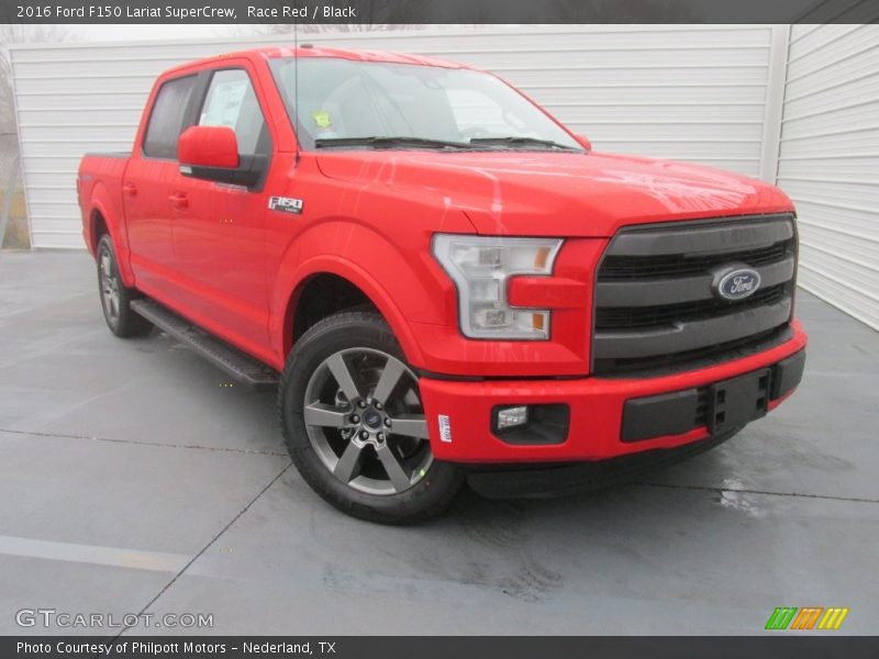 Race Red / Black 2016 Ford F150 Lariat SuperCrew
