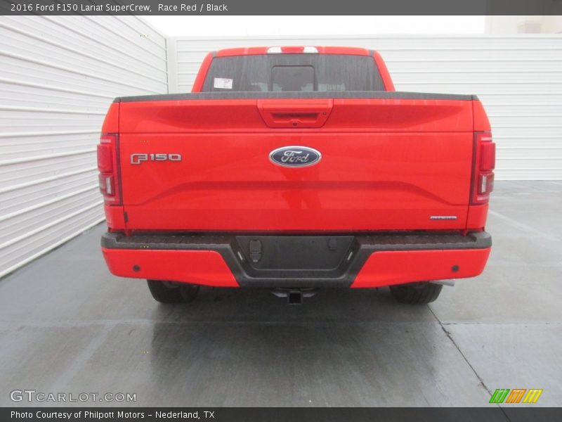 Race Red / Black 2016 Ford F150 Lariat SuperCrew