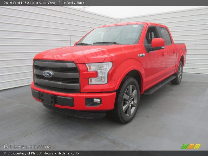 Race Red / Black 2016 Ford F150 Lariat SuperCrew