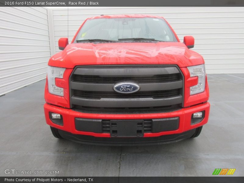 Race Red / Black 2016 Ford F150 Lariat SuperCrew