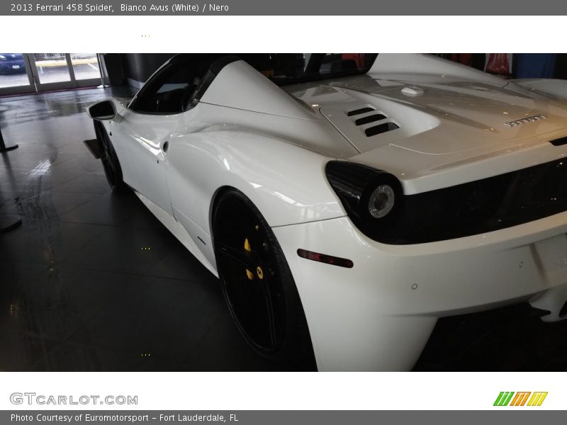 Bianco Avus (White) / Nero 2013 Ferrari 458 Spider