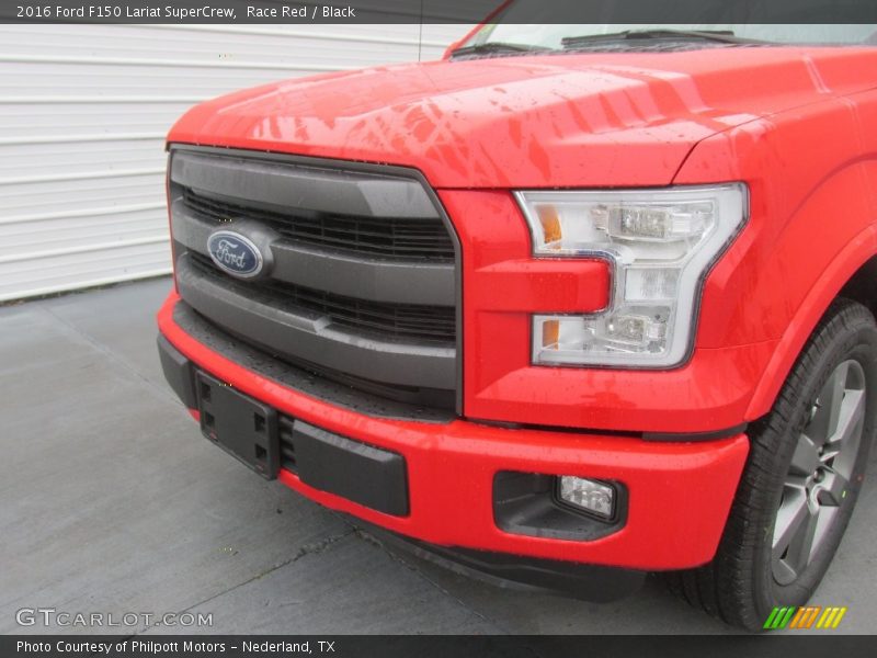Race Red / Black 2016 Ford F150 Lariat SuperCrew