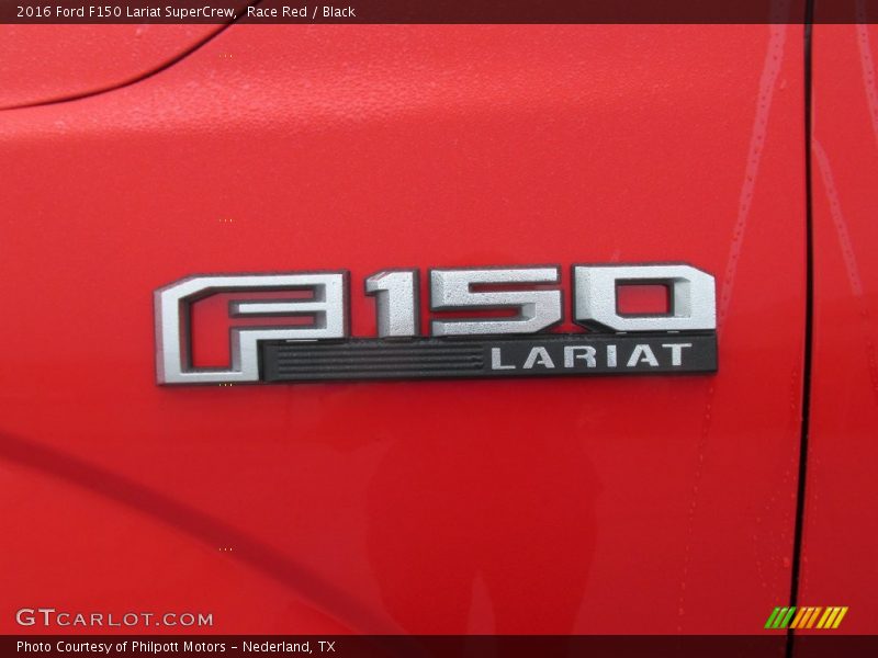 Race Red / Black 2016 Ford F150 Lariat SuperCrew