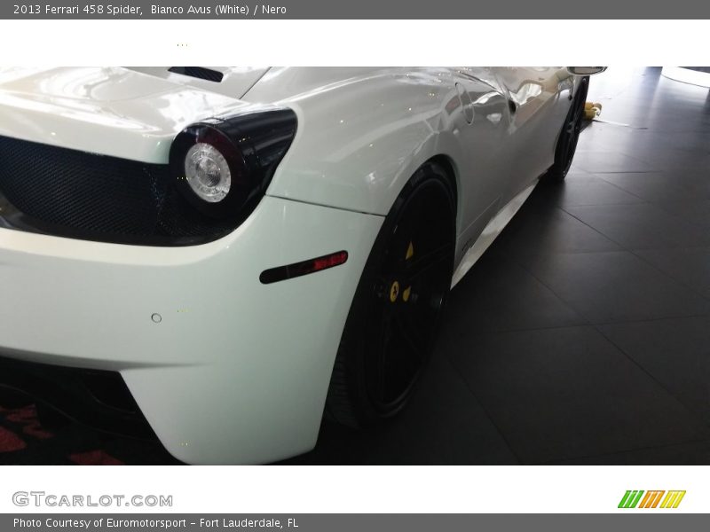 Bianco Avus (White) / Nero 2013 Ferrari 458 Spider