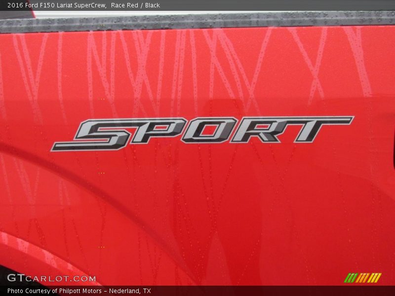 Race Red / Black 2016 Ford F150 Lariat SuperCrew