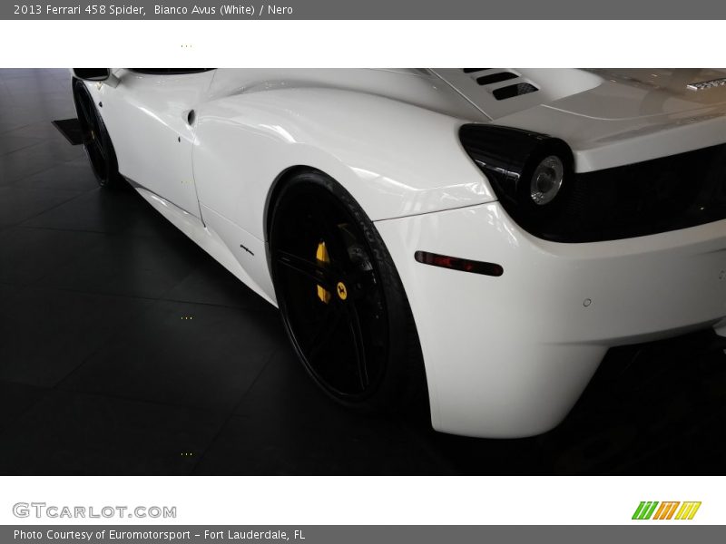 Bianco Avus (White) / Nero 2013 Ferrari 458 Spider