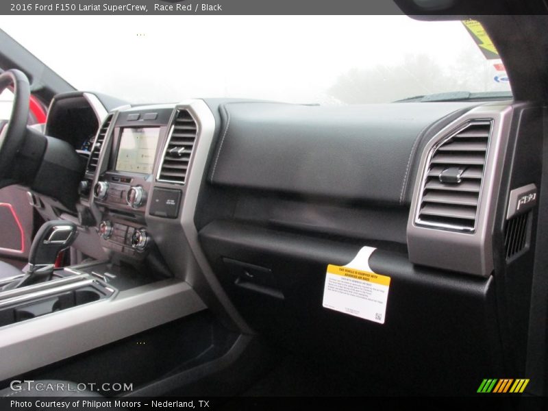 Race Red / Black 2016 Ford F150 Lariat SuperCrew