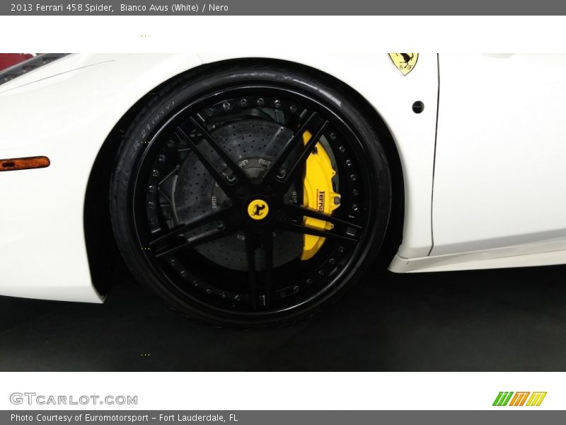 Bianco Avus (White) / Nero 2013 Ferrari 458 Spider