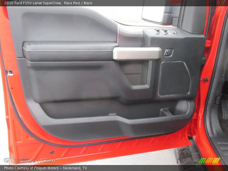 Race Red / Black 2016 Ford F150 Lariat SuperCrew