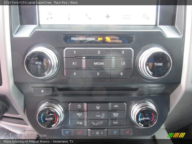 Race Red / Black 2016 Ford F150 Lariat SuperCrew