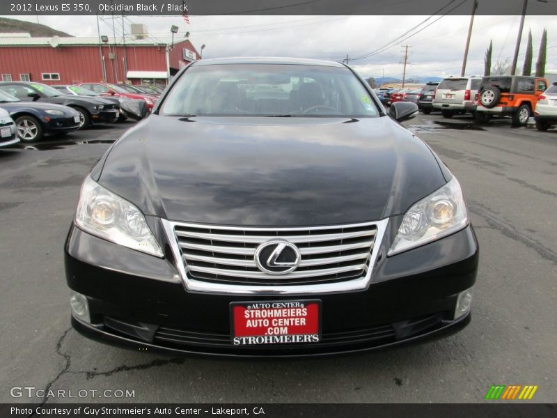 Obsidian Black / Black 2012 Lexus ES 350