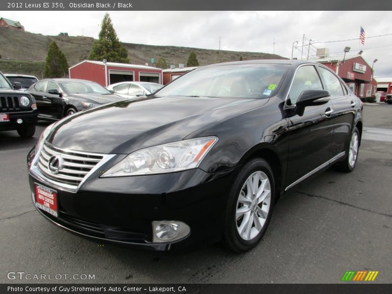 Obsidian Black / Black 2012 Lexus ES 350