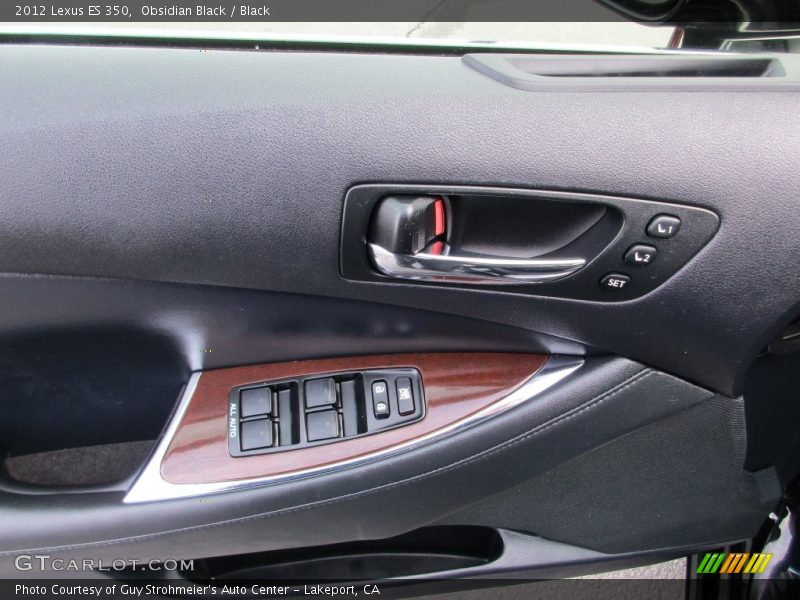 Obsidian Black / Black 2012 Lexus ES 350