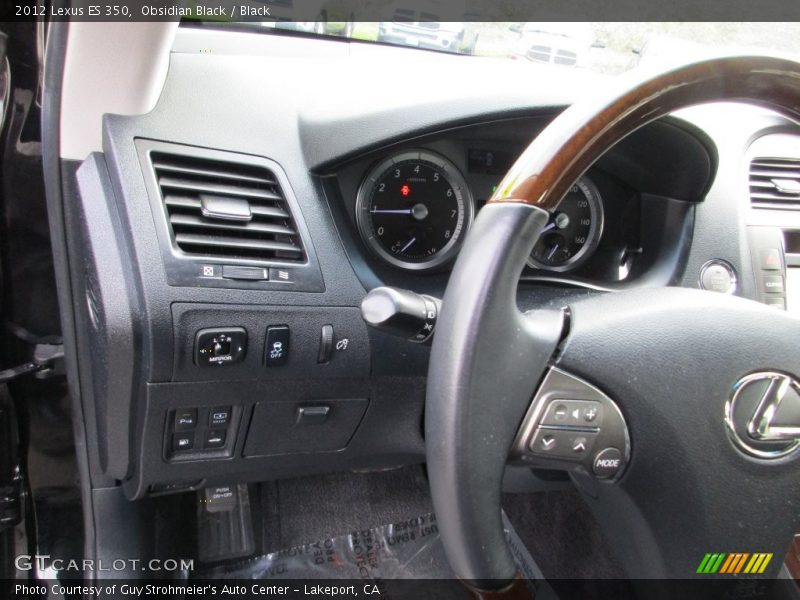 Obsidian Black / Black 2012 Lexus ES 350