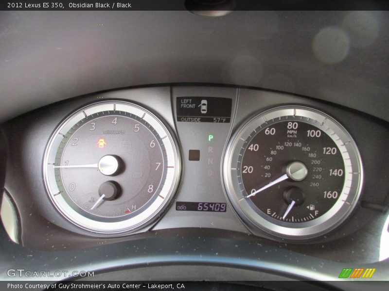 Obsidian Black / Black 2012 Lexus ES 350