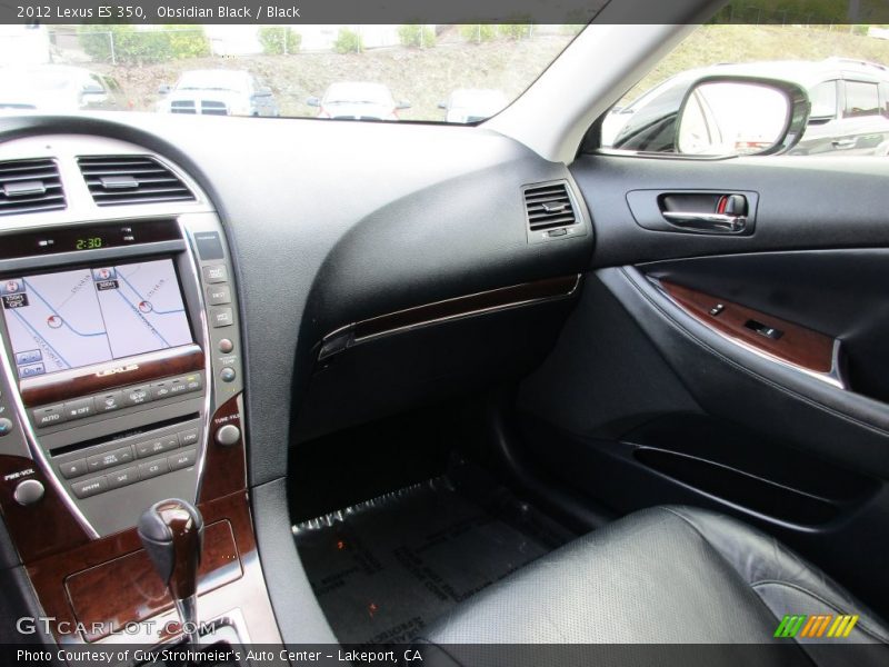 Obsidian Black / Black 2012 Lexus ES 350