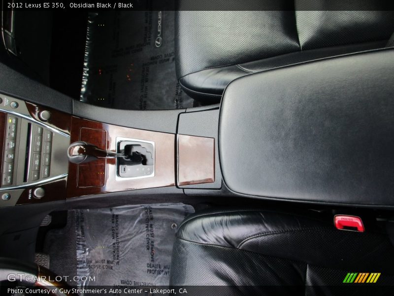 Obsidian Black / Black 2012 Lexus ES 350