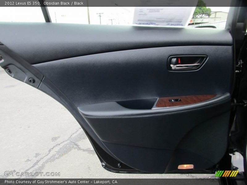Obsidian Black / Black 2012 Lexus ES 350